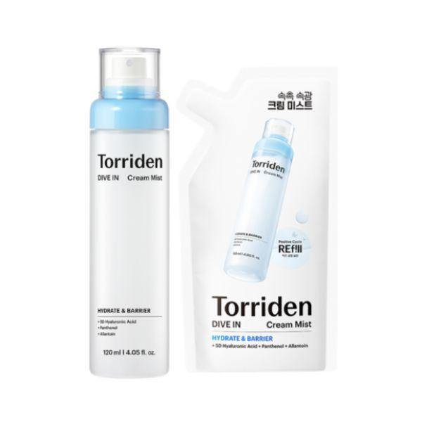 

Torriden Увлажняющий крем-мист Dive-In с низкомолекулярной гиалуроновой кислотой, специальный набор 120 мл + Рефил