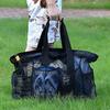 Large Capacity Beach Bag Mesh Beach Tote Bag Portable Folding For Shopping Swimming Camping Handbag Swim Pool Bag For Trip