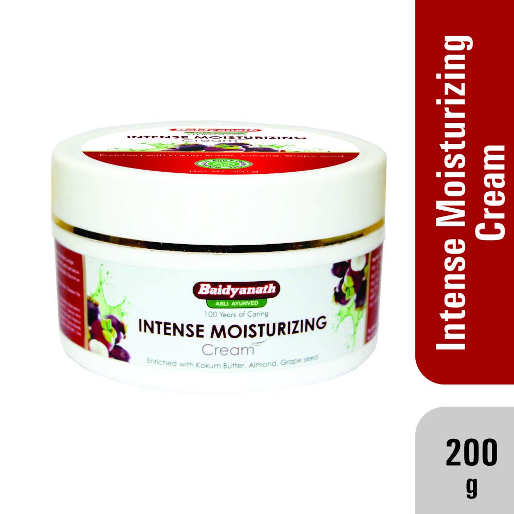 Baidyanath Intensywnie Nawilżający Krem Z Masłem Kokum I Olejem Migdałowym Opakowanie 200 G 2 sztuki