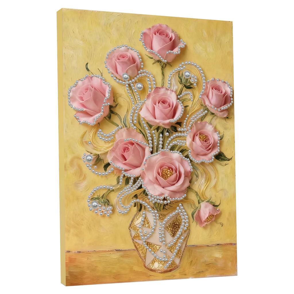 DIY Pearl Painting Kit for Adults Beginners Home Wall Decor Pearl Painting Art Kits With Frame 30x40cm