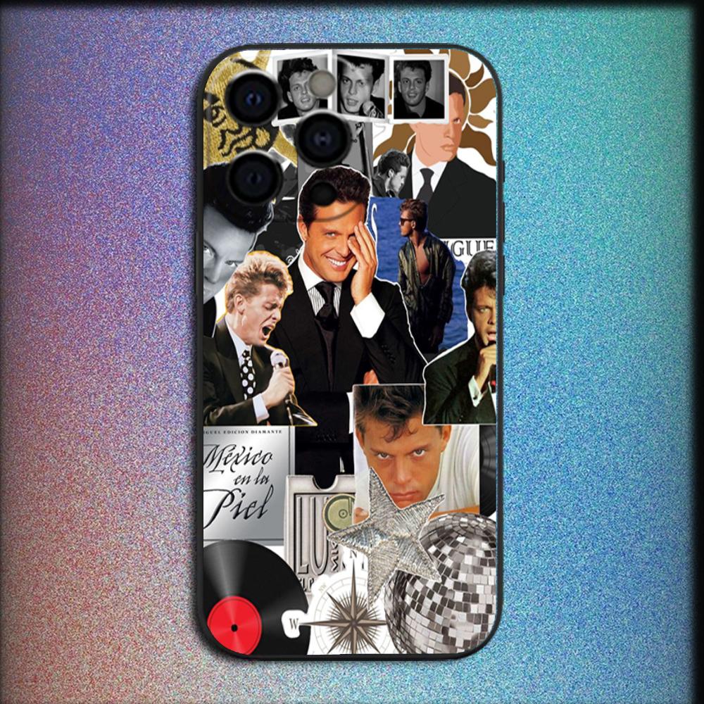 Singer Luis M-Miguel Phone Case For iPhone 16,15,14,13,12,11,Pro,X,XS,Max,XR,Plus,Mini Soft Black Cover
