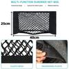 2pcs Car Trunk Net Car Double Storage Network Bag Auto Seat Back Fixed Mesh Pocket Universal Car Elastic Velcro Straps Net Organ