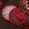 Rotating Nut and Candy Box with Lid – Multi-Compartment Fruit Tray for Weddings and Festivals
