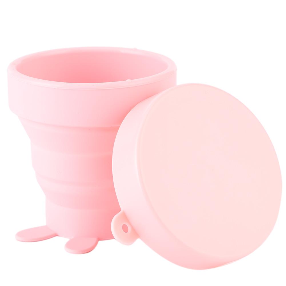 Portable Folding Silicone Water Cup Collapsible Travel Cup for Outdoor Camping Picnic