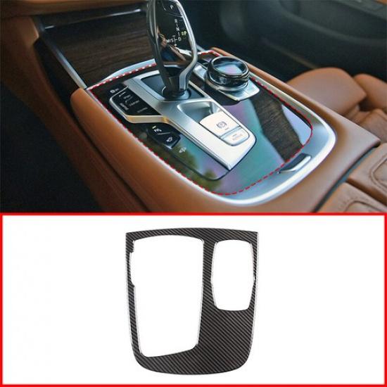 Carbon Fiber Look For BMW 7 Series G11 G12 Center Console Gear Box Panel 16-2021