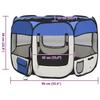 VidaXL Foldable Dog Playpen with Carry Bag Blue 90x90x58 Cm Enclosure 171013