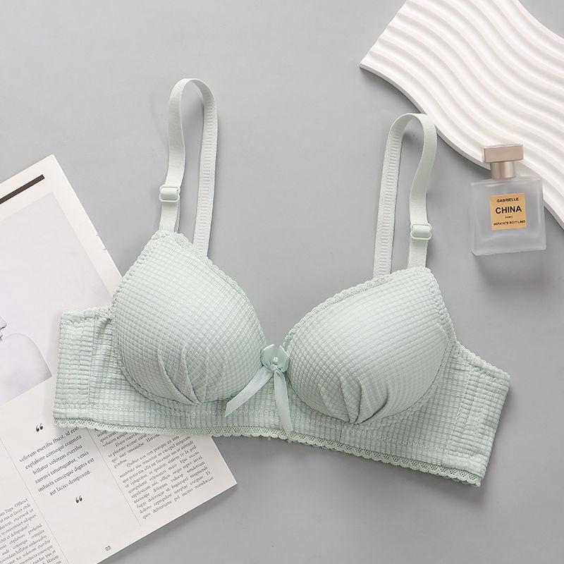 Wireless Bras Solid Backless Push Up Bras For Women's Bras Sexy Fashion Lady Bras Beauty Lingerie Girls Simple Bras 32/75AB Bra