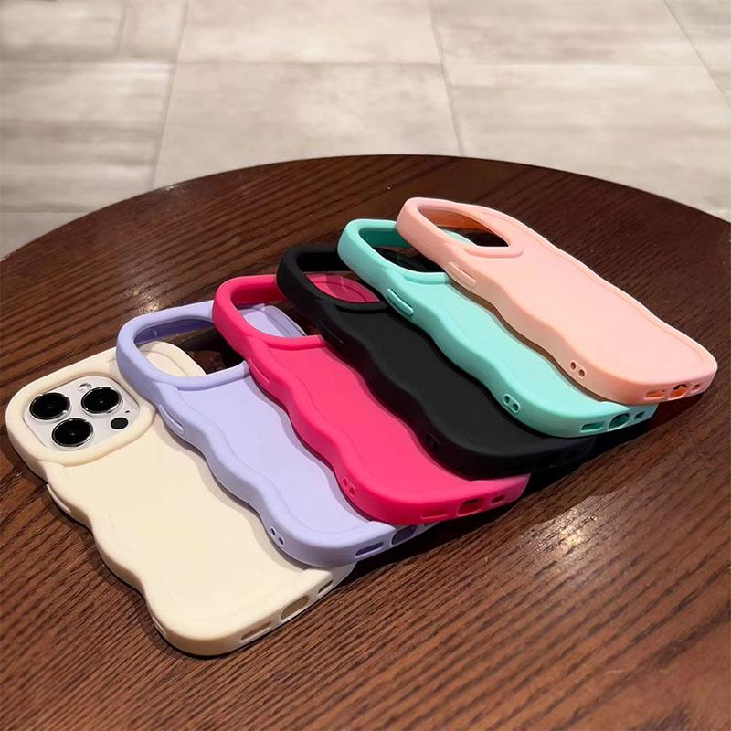 Case for Samsung Galaxy A53 A50 A50S A35 A34 A32 A30 A26 A25 A24 A23 A22 A21S A20S A13 4G M54 5G Soft Cover Wave Curved Edge