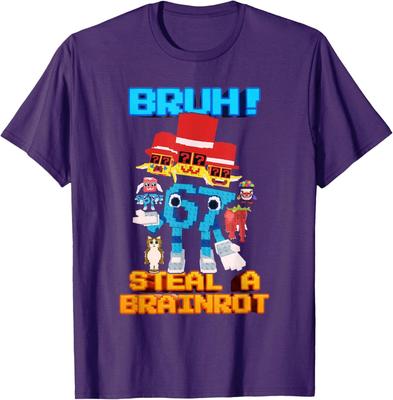 67 Six Seven Funny Brainrot Gaming Meme for Kids Unisex T-Shirt