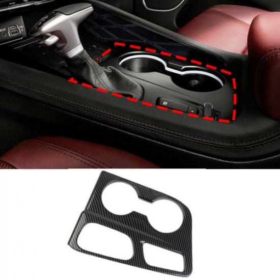 Carbon Fiber Central Gear Shift Panel Cover Trim Frame For Dodge Durango -22