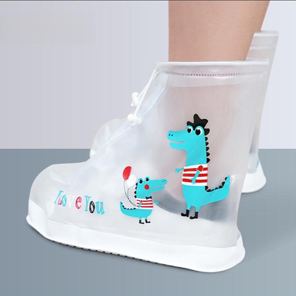 Beimei Kids' Waterproof Non-Slip Rain Boot Covers for Boys and Girls - Durable and Thick, Perfect for Rainy Days.