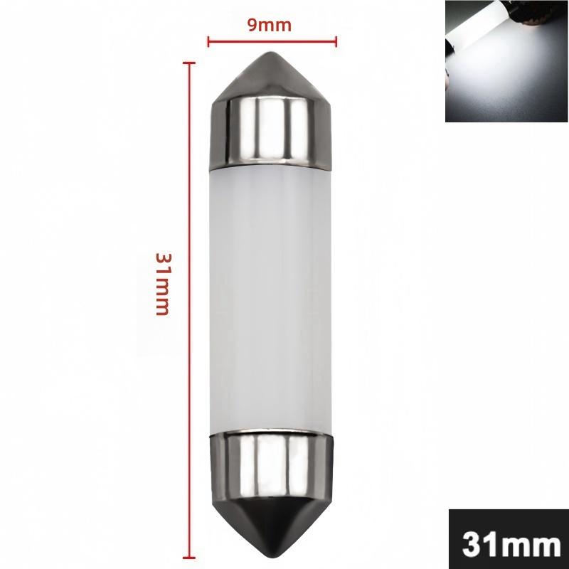 Bulk Pack 1/10pcs C5W LED Car Interior Lamp 31mm-41mm Festoon 10W COB 12V 6500K White for Reading Light Trunk Plate