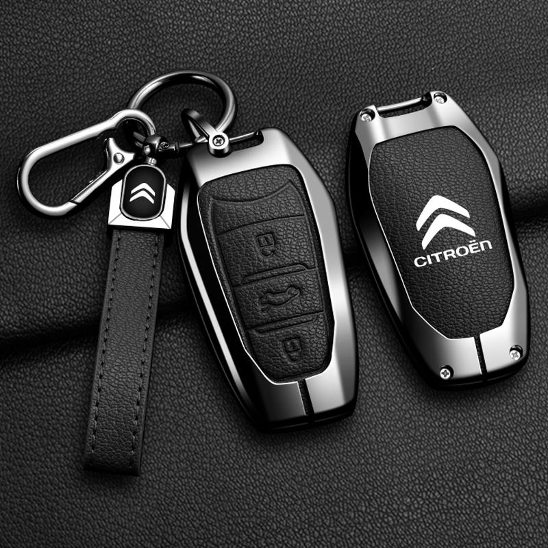 Pouzdro na klíč s překlopným krytem ze zinkové slitiny pro Citroen C1 C2 C3 C4 C5 C6 VTS Xsara C-Crosser Berlingo Jumpy DS3 DS4 DS5 DS6