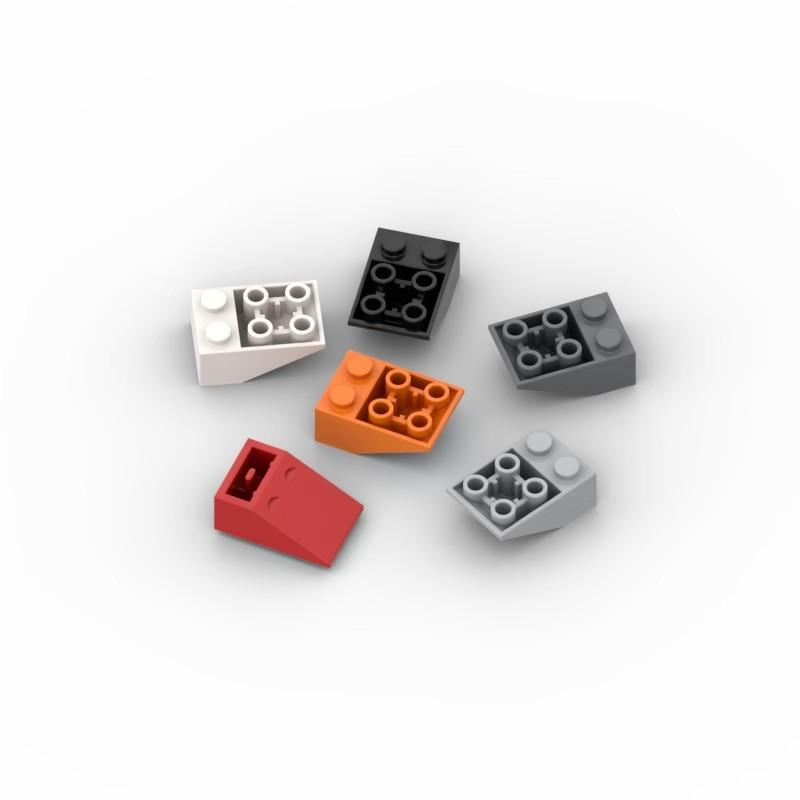 100pcs 2x3 Roof Slope Face Reverse Brick MOC Parts Educational Toy Compatible with 3747 Building Blocks