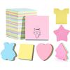 Shaped Sticky Notes Set 200sheets Fun Design Sticky Notes Reusable Self-Adhesive Note Paper Classroom Decoration Stickers TMZ
