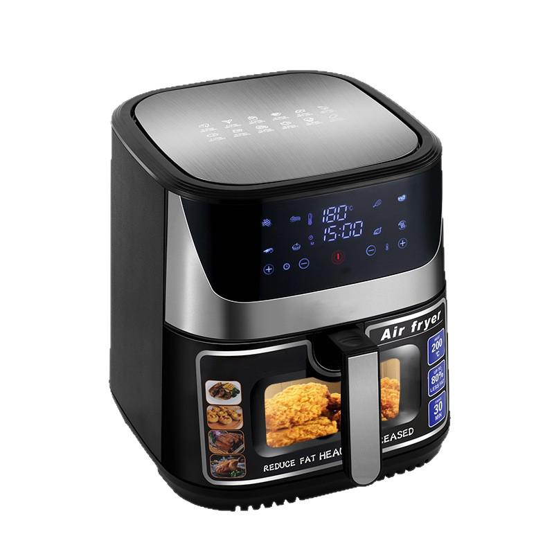 European Multifunctional Smart Electric Fryer, Stainless Steel Air Fryer with Large Capacity, Household Model