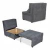 Fold-out Armchair Sleeping Function KIMO Bedding Container Family Furniture Dark Gray