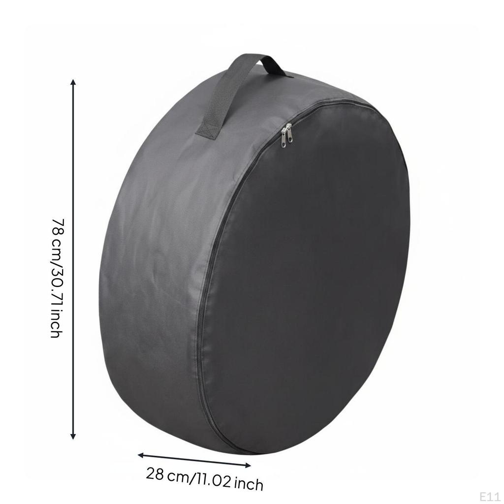 4 Pieces Car Tire Storage Bag Dustproof Spare Cover Waterproof Wheel for Garage,