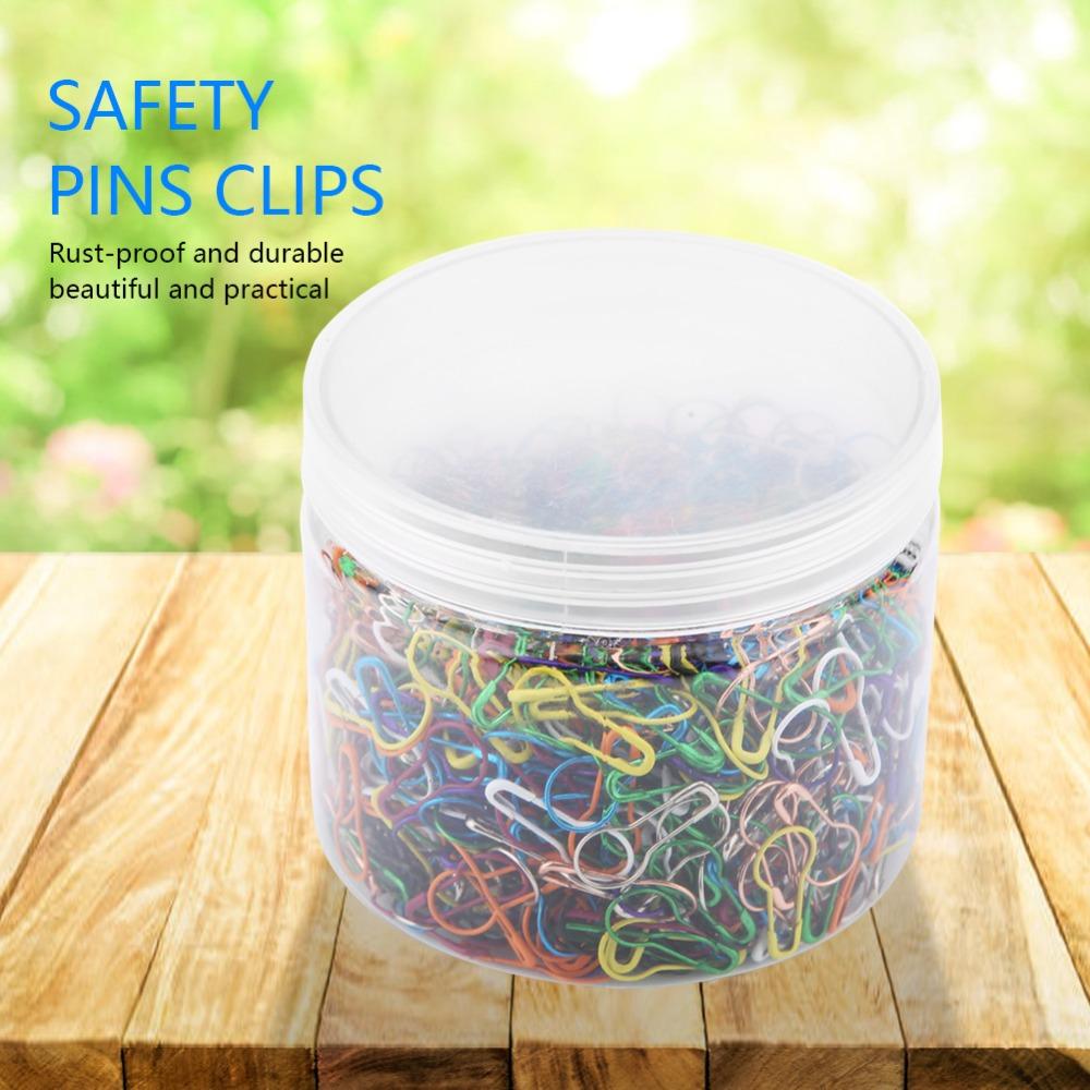 1000pcs 0.87 Inch Safety Pins Mixed Colors Calabash Pins Gourd Shape Pins Sewing Projects