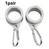 Flag Pole Ring Sliver 2Pcs 360° Rotating Aluminum Alloy