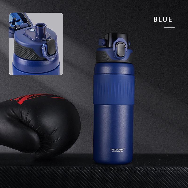 Stainless Steel Sports Fitness Direct Drink Thermos Cup Large Capacity Portable Handle Custom Gift Water Bottle