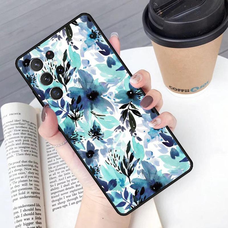 Watercolor flower phone case Cover For Samsung Galaxy S24 S25 Ultra S21 S22 Ultra S10E Note 10 Plus Note 20 FE S23