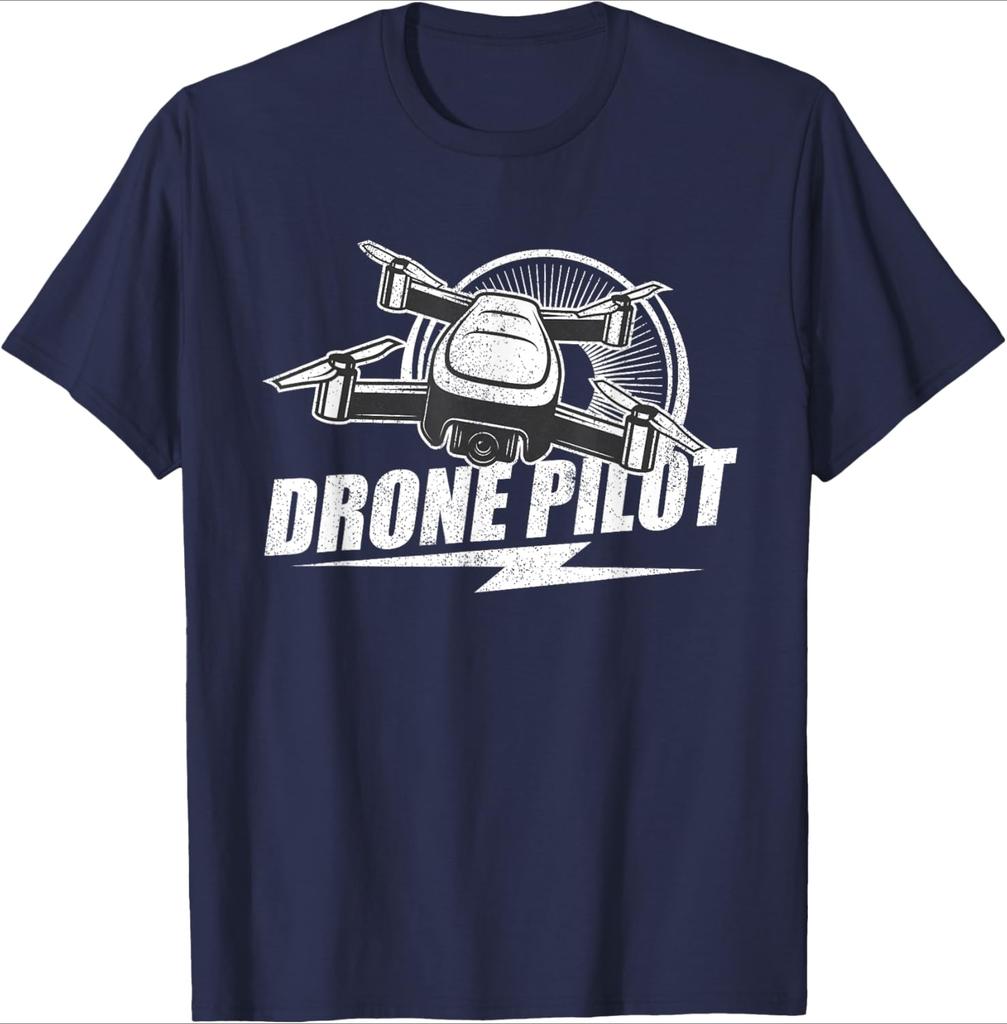 Drone Pilot Funny Quadcopter RC Flying Drones Gift Idea design 100 cotton Oneck short sleeve casual printed mens Tshirt