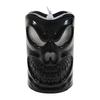 Bougie d'Halloween sans flamme avec lumière LED, Design Visage de Fantôme Citrouille Crâne Sécurisée à Piles Décoration Intérieur Extérieur pour Fête Maison Hantée