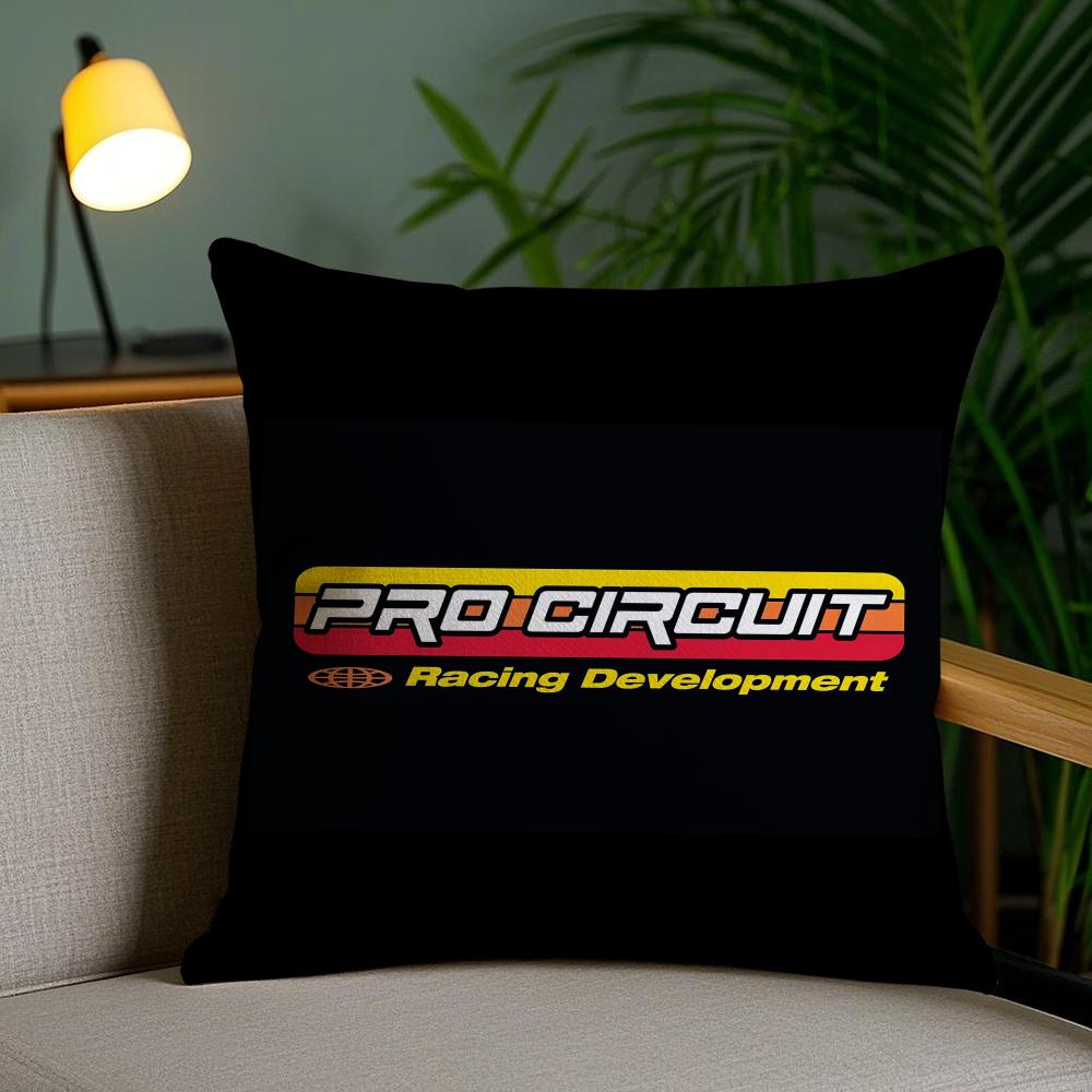 Pro-Circuits Logo Cushion Cover Plush Fabric Soft Double-Sided Printed Invisible Zipper Sofa Pillow Case Home Decor