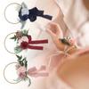Artificial Succulents Wreath Iron Foam Greenery Wreath Portable Bridal Wreath for Wedding Celebratio