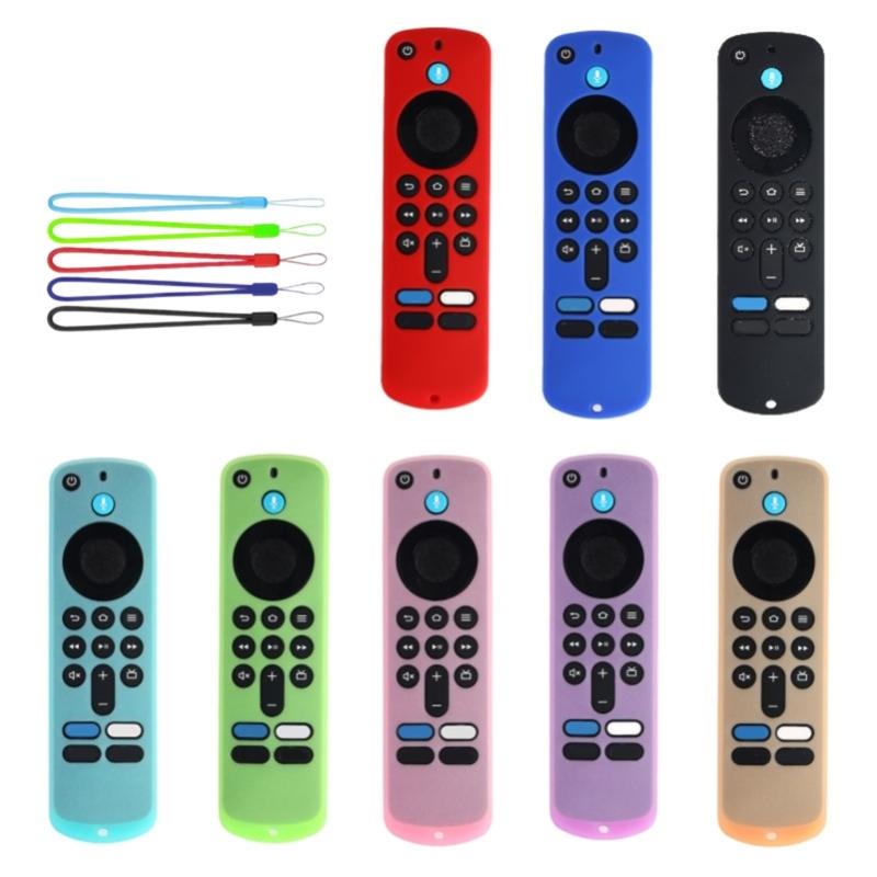 Shockproof AntiSlip Silicone Cover Case For Fire Tvs Stick 4K Remote Control Protective Sleeve With MultiColor Option