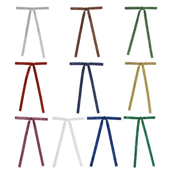 24 Pcs Christmas Velvet Bows Pre-Tied Ribbon Bows Vintage Wreath Bow for Gift Wrapping Christmas Tree Door Garland Home Decor Party Celebrations
