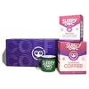 Schläfrige Eule Feierbox (Grün) | Set aus 5 Cold Brew Beuteln (Geschmacksbox) + Set aus 10 Heißbrühbeuteln (Geschmacksbox) + 1 Emaille-Tasse (Grün)
