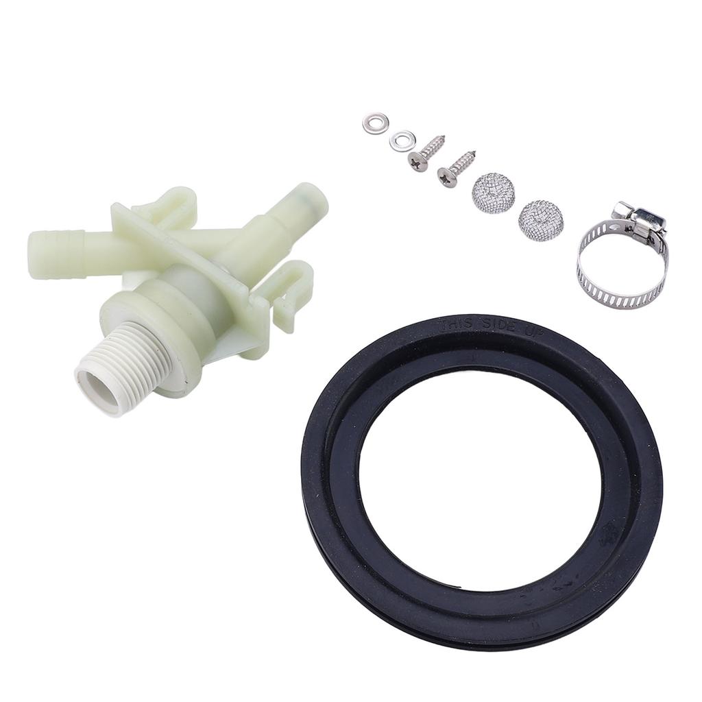 RV Toilet Water Valve Kit 385311641 Water Valve Replacement Kit for Pedal Flush Marine Toilet Motorhome