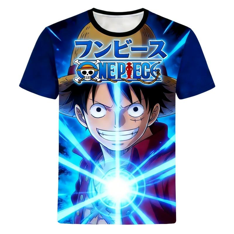 2026 Summer One Piece Dracule Mihawk Retro 3D Print T-Shirt Adult Kids Breathable Outdoor Sports Short Sleeve Tee