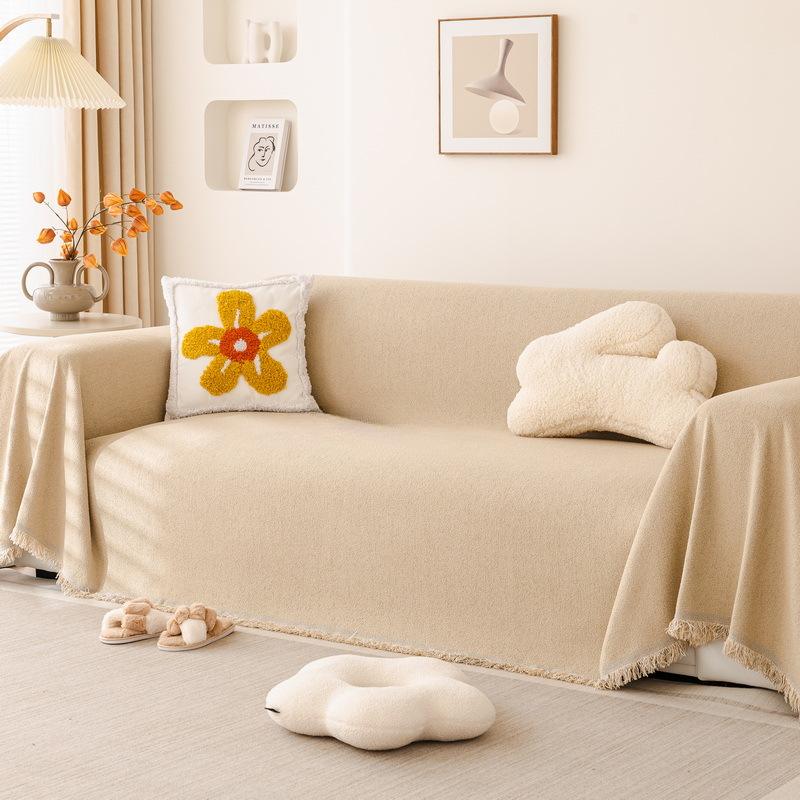 Sofabezug Stoff Neu Vier-Jahreszeiten Universal High-End Leder Sofakissenbezug Rundum Universal Sofa Handtuch