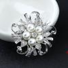 Metal Flower Brooch for Women Versatile Pearl Brooch Jewelry Brooches  Party Clothing Accessories