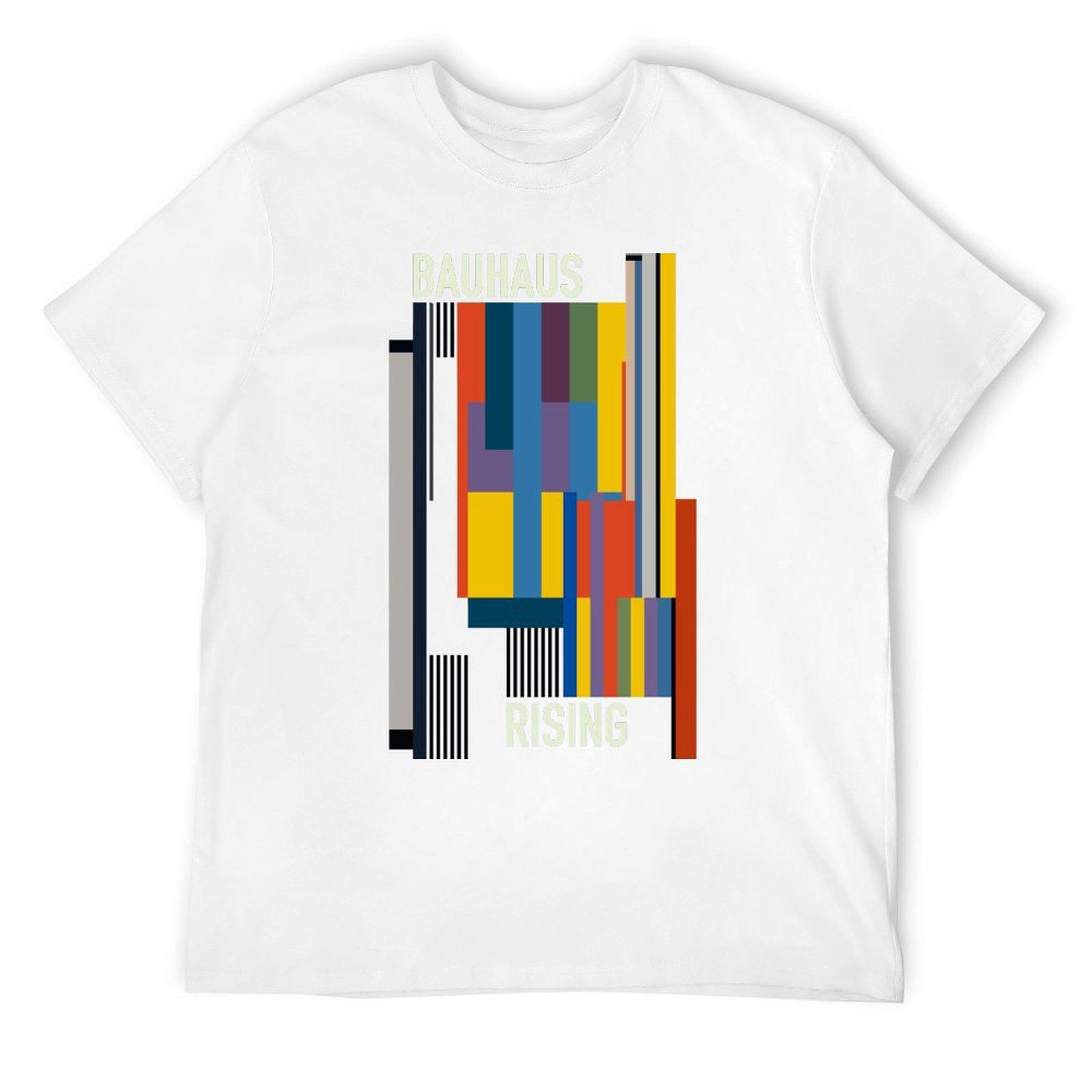 BAUHAUS RISING Футболка дизайнерские футболки хлопок графические футболки Мужская футболка S