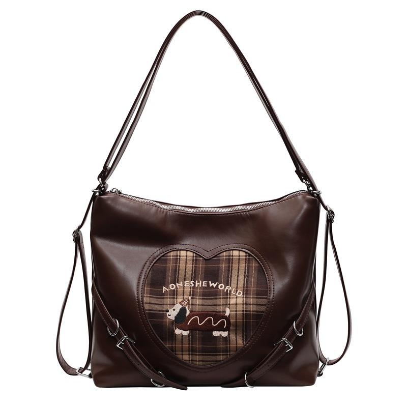 Premium Tote Bag Women's New Autumn and Winter Commuter Retro Large Capacity Backpack Casual Multifunctional Bag