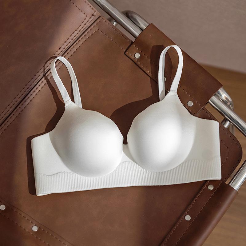 Original Seamless Gathered Thick-Cup Bra for Women