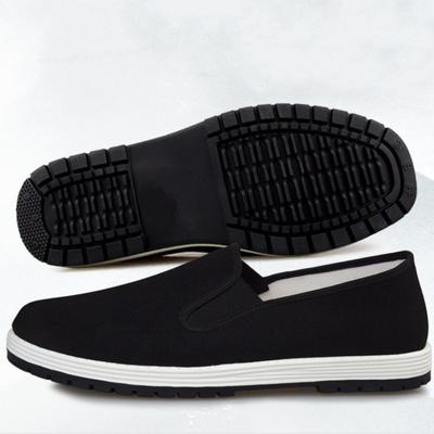 Cloth Shoes Breathable Sweat-absorbing Rubber Sole Casual Shoes Handmade Lasagna Black Cloth Shoes