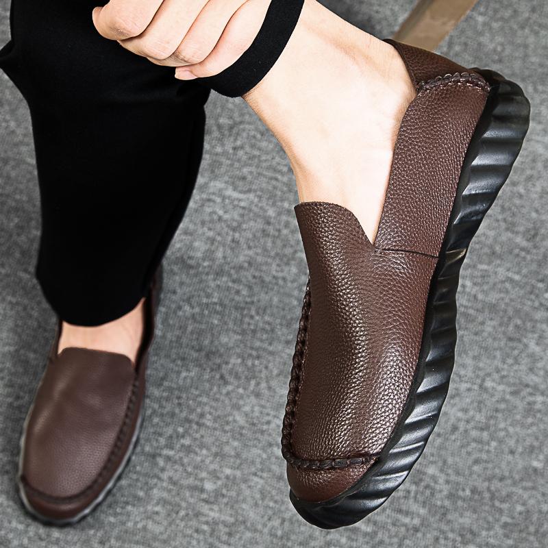 Genuine Leather Men's Loafers Luxurious and Comfortable Minimalist Style Daily Office Driving Leisure Business Men's Shoes