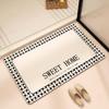Bathroom Absorbent Floor Mat, Diatom Mud Quick-drying Mat, Toilet Door Carpet, Toilet Anti-skid and Anti-drop Foot Mat