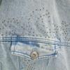 LORRAINE WARDY 80s 90s Made In USA Old Bijoux Denim Jacket S Jeans Women Used
