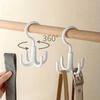 3Pcs Multi-functional Rotating Hook | Plastic Multi-purpose Hook for Hanging Bags, Kitchen, Travel, Home Storage