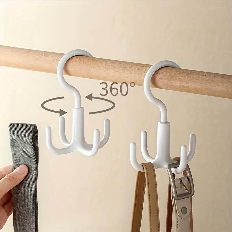 3Pcs Multi-functional Rotating Hook | Plastic Multi-purpose Hook for Hanging Bags, Kitchen, Travel, Home Storage