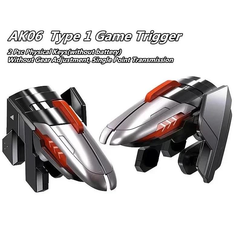 MEMO 6 Finger Mobile Phone ABS Game Trigger AK06 for PUBG Aim Shooting L1 R1 Alloy Key Button for IOS Android Gamepad Controller 5