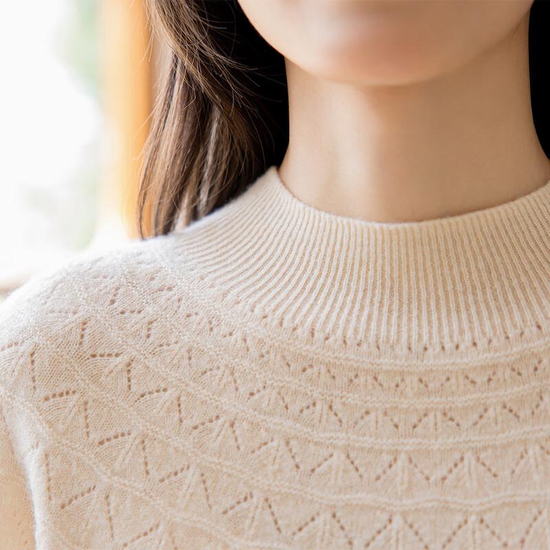 Mokana Women's Elegant Long-Sleeve Wool Sweater