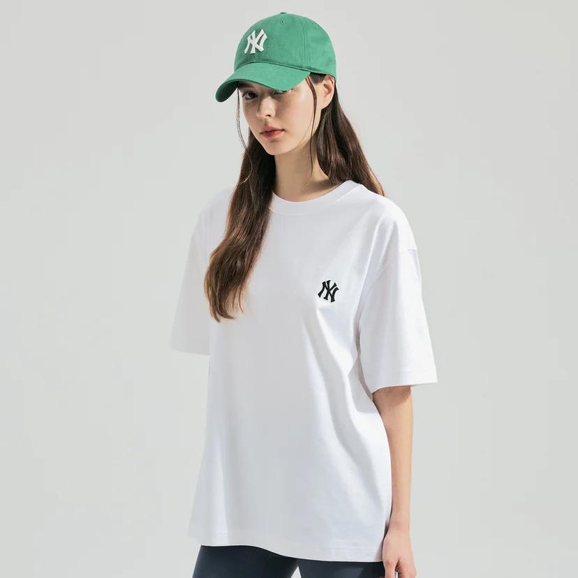 New MLB New York Yankees SS24 T Shirt Unisex Cream 3ATSB1143-50CRS