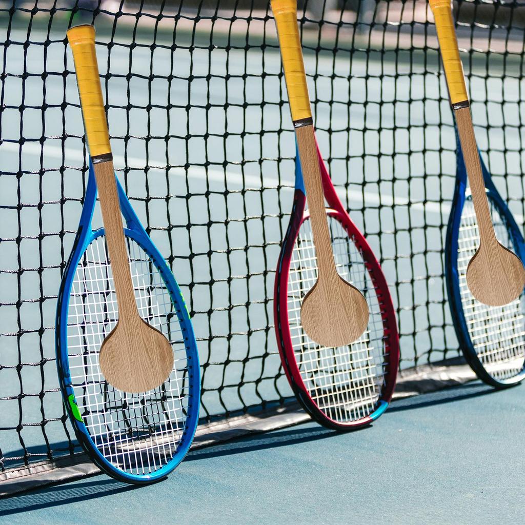 Trainer Wooden Tennis Spoon Sticking Practice Racket Precision Pointer Improve
